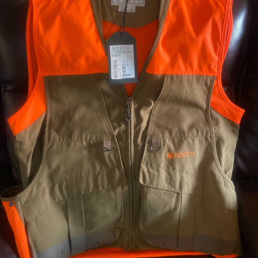 Kids Orange & Olive Shooting Vest
